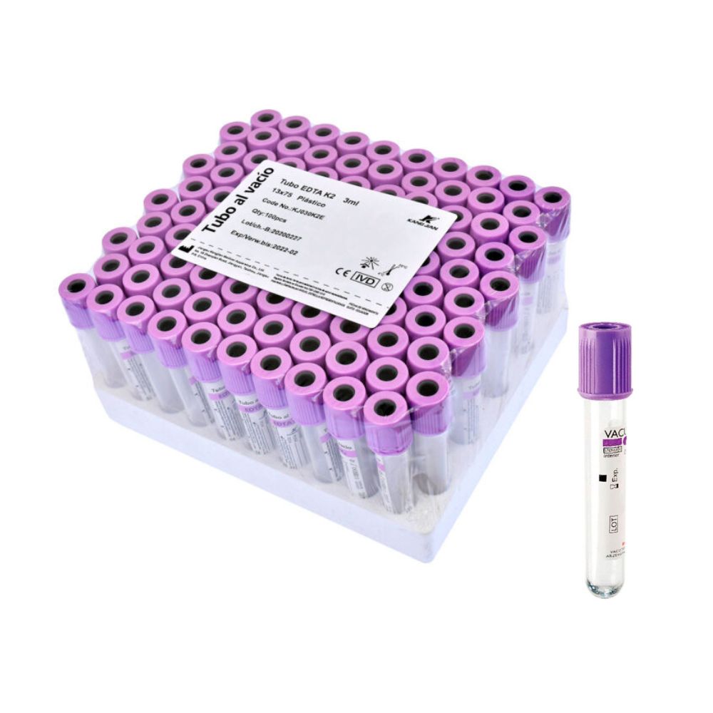 Tubo Tapa Lila con EDTA 3 ml de Golden Vac