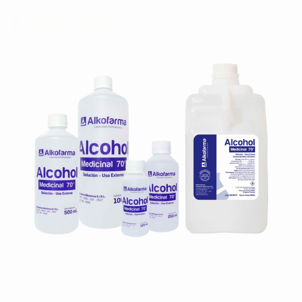 Alcohol Medicinal 70° Alkofarma - Antiséptico