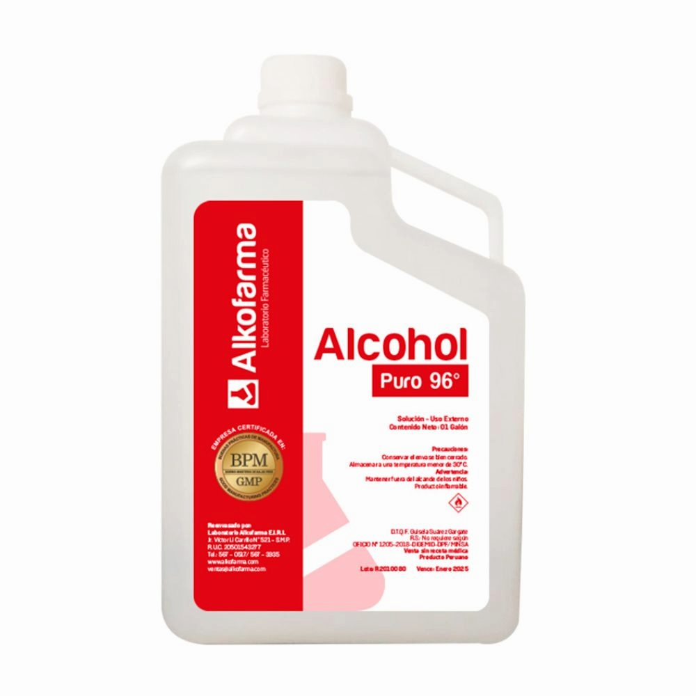 Alcohol Puro de 96° - Alkofarma