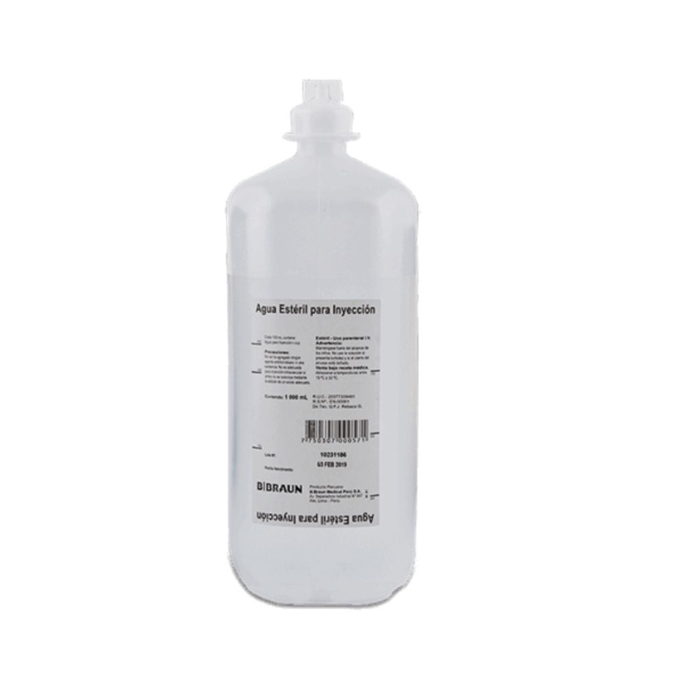 Agua Estéril para Inyección 1000ml Ecoflac - Braun