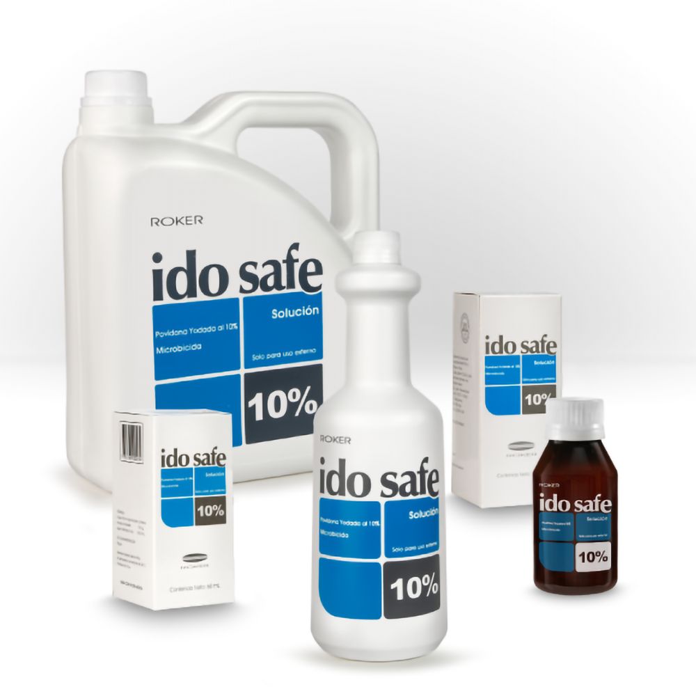 Idosafe Solución 10% - Antiséptico cutáneo Roker