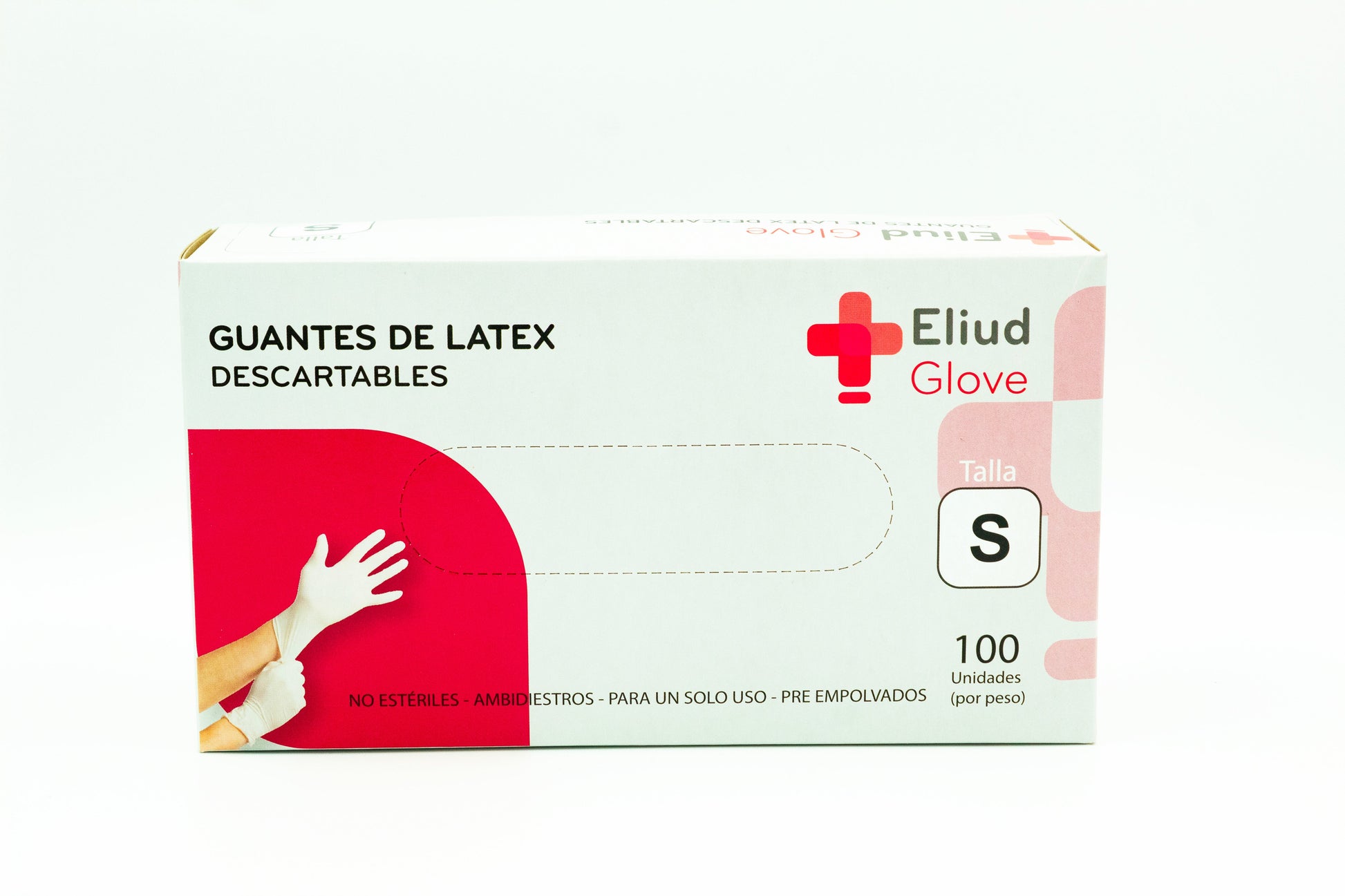Guantes Descartables de Látex Eliud Glove x 100 und