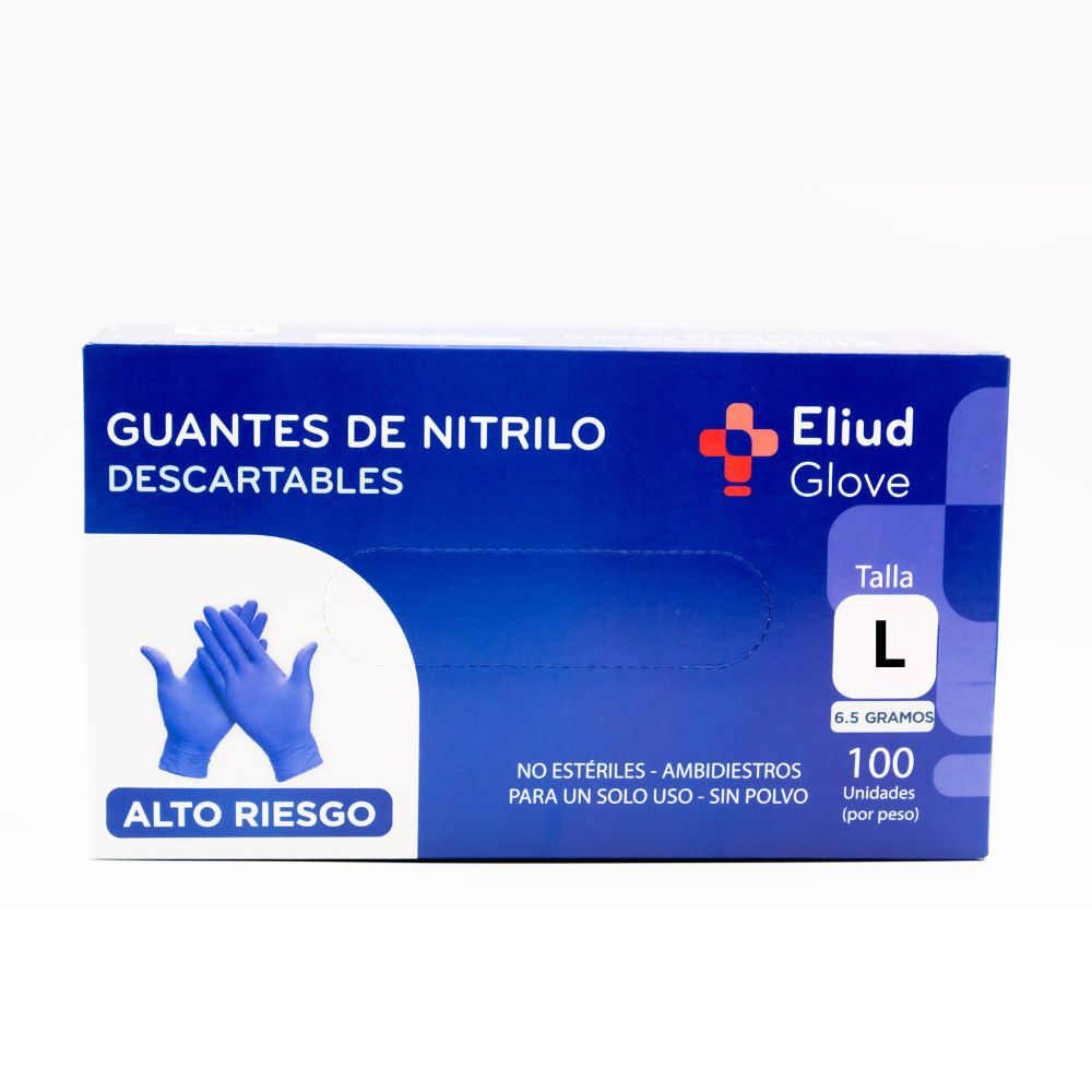 Guante Nitrilo Alto Riesgo 6.5gr - Eliud Glove
