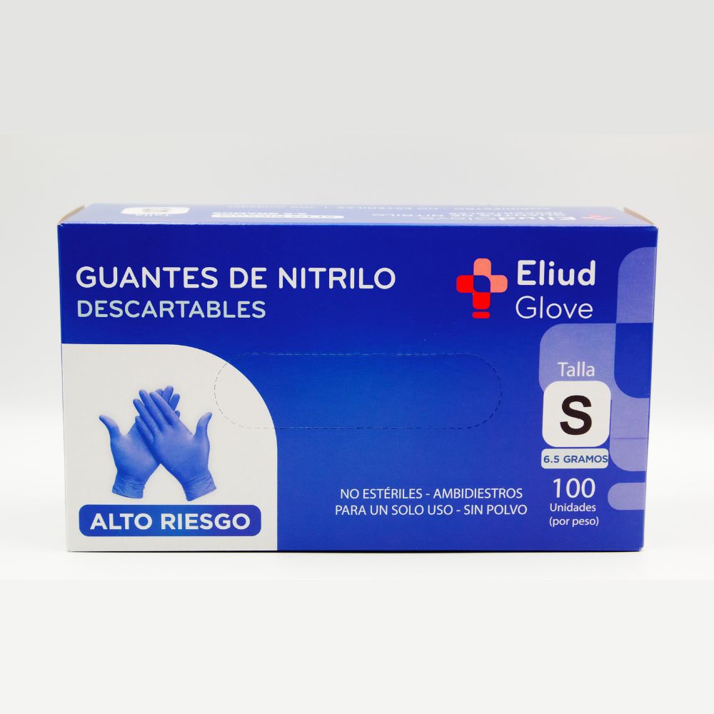 Guante Nitrilo Alto Riesgo 6.5gr - Eliud Glove