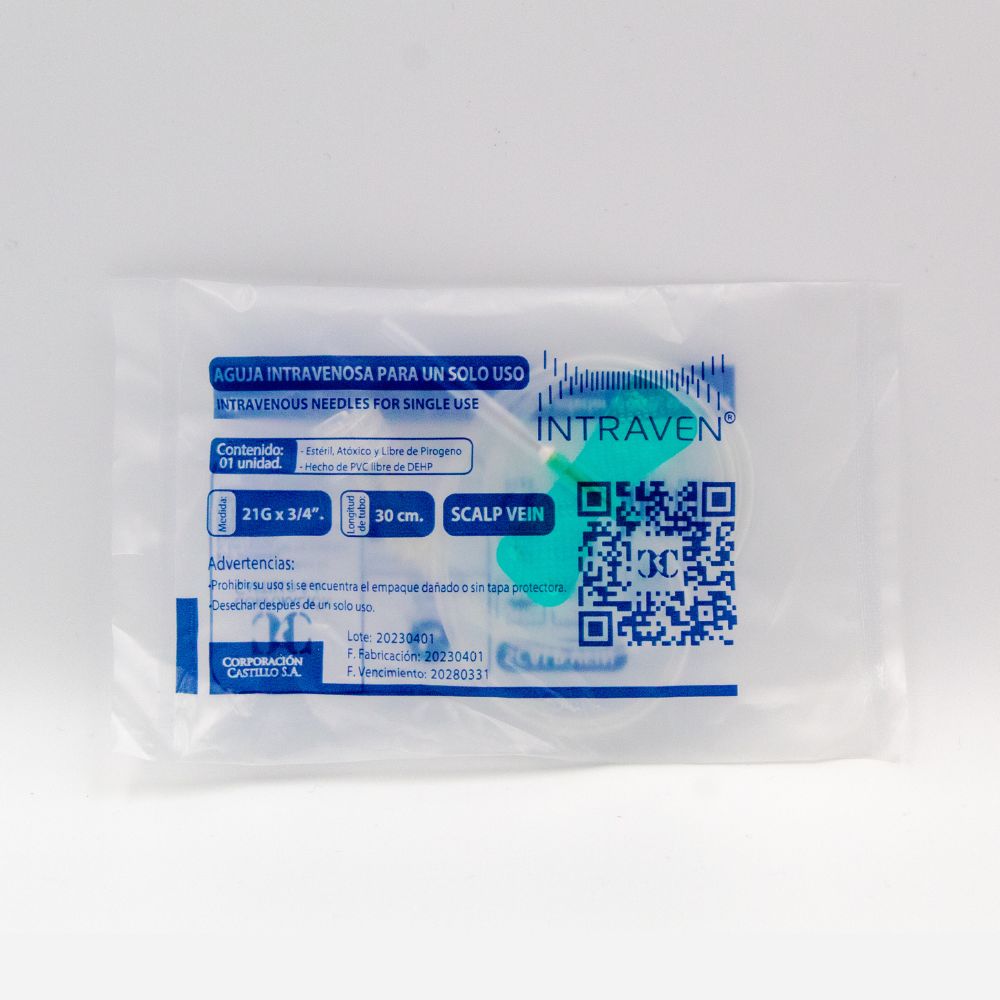 AGUJAS (21G X 3/4) - INTRAVENT - Catéter intravenoso