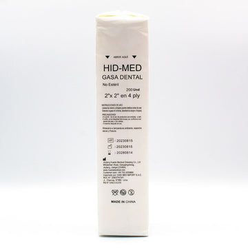 Gasa Dental 2x2 - 200 unidades HIDMED