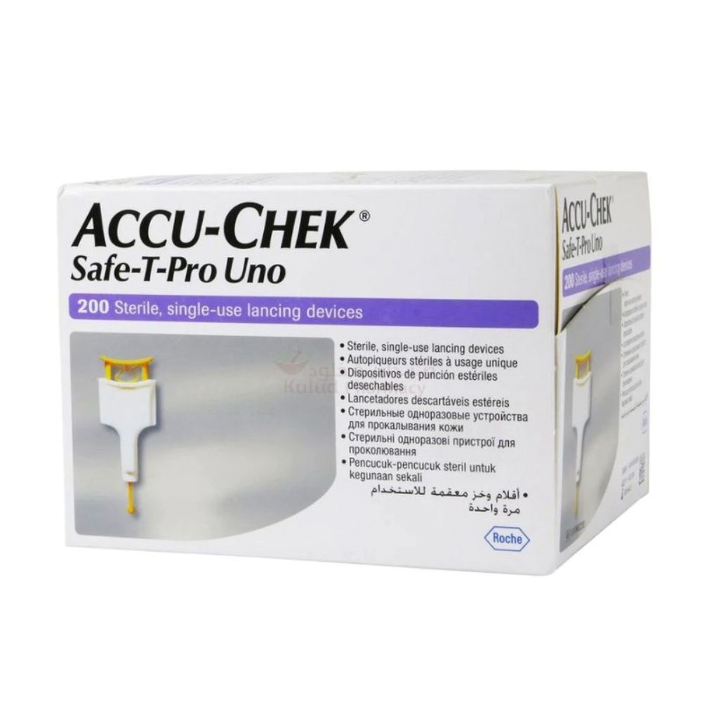 Lancetas Accu-Chek Safe-T-Pro Uno 28G x 200
