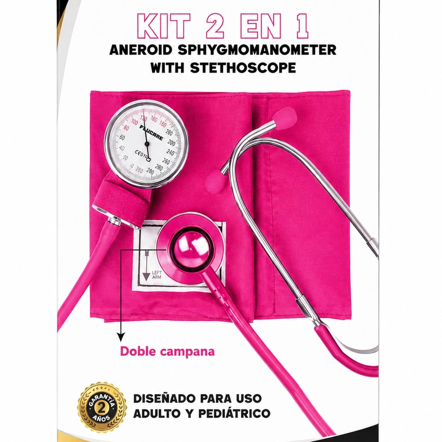 Tensiómetro Manual + Estetoscopio Doble Campana - FLUCARE