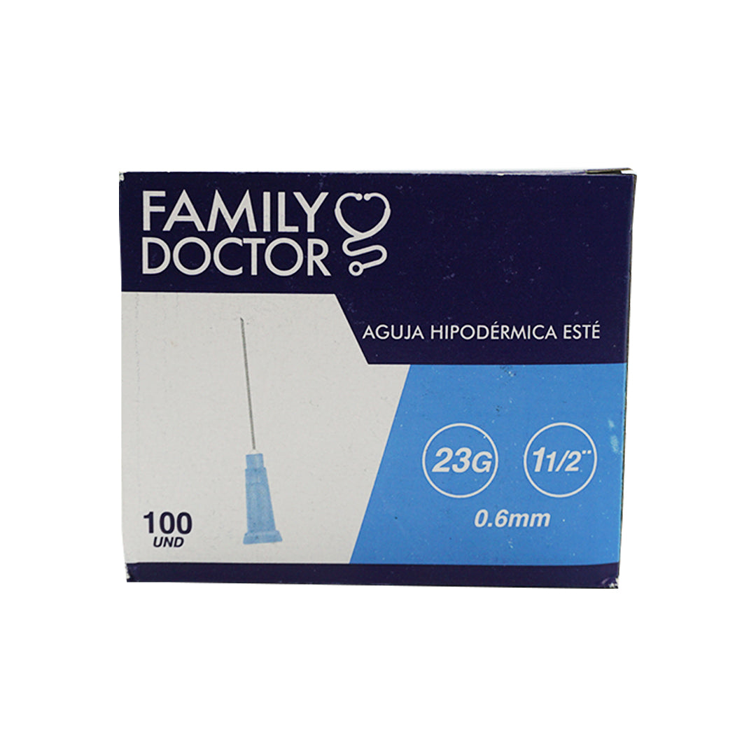 Aguja Hipodérmica descartable Estéril Por 100 und - Family Doctor