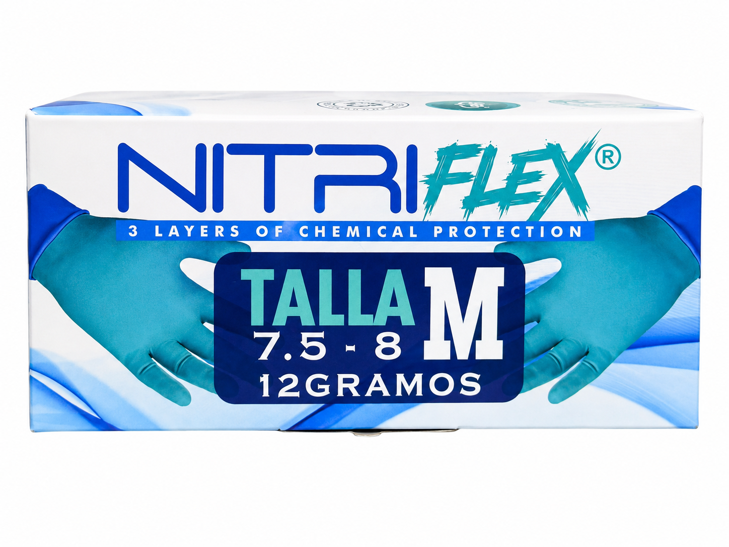 GUANTES DE NITRILO DE NEOPRENO TRIPLE CAPA 12GR - NITRIFLEX