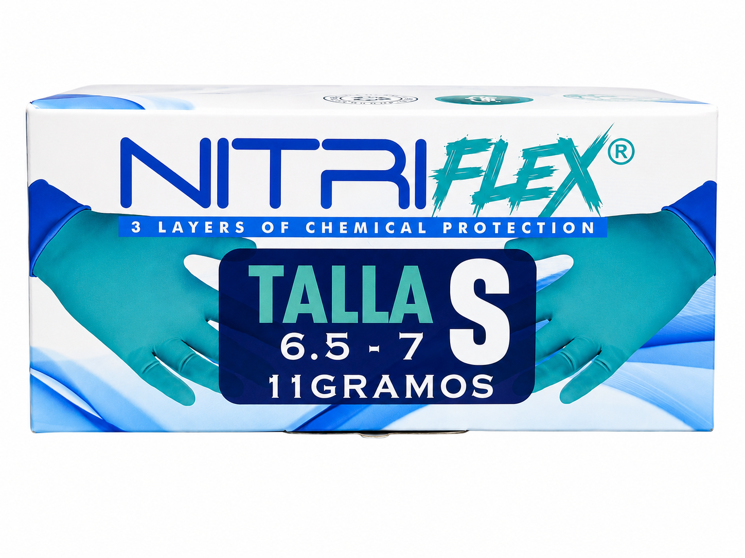GUANTES DE NITRILO DE NEOPRENO TRIPLE CAPA 12GR - NITRIFLEX