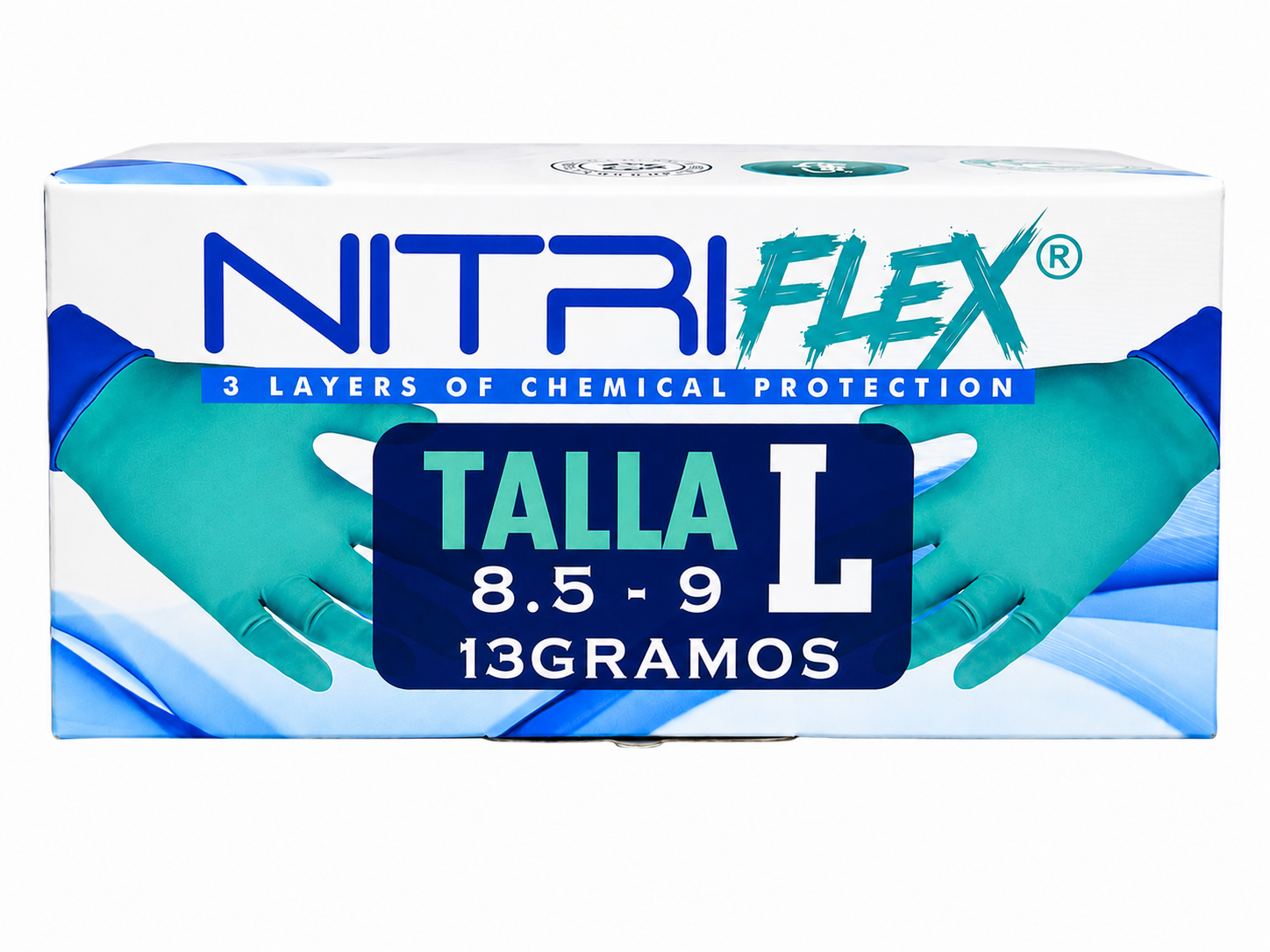 GUANTES DE NITRILO DE NEOPRENO TRIPLE CAPA 12GR - NITRIFLEX