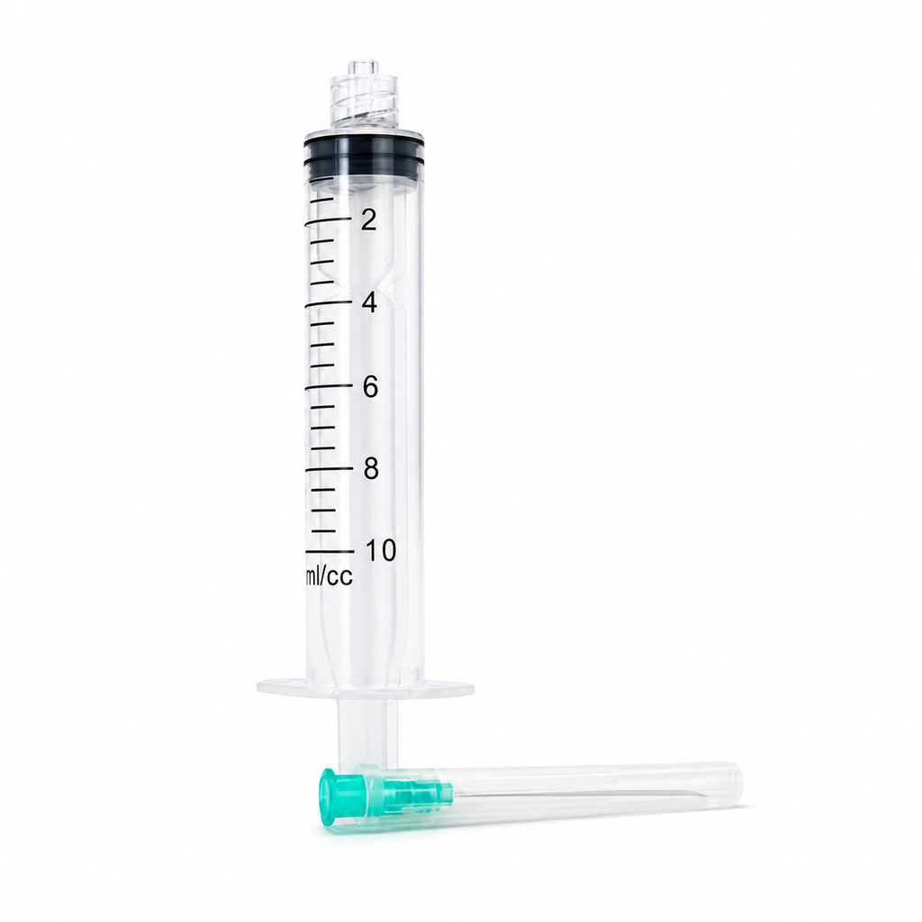 Jeringa Estéril De 10mL Aguja 21G X 1 1/2 Por 100 und - ALKHOFAR
