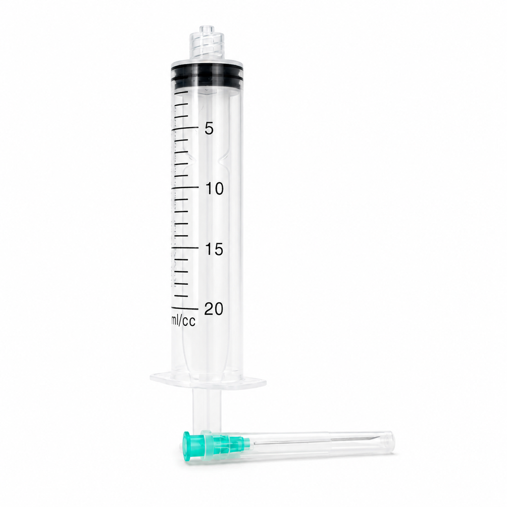 Jeringa 20ml Lock C/A 21G x 1 1/2 - ALKHOFAR