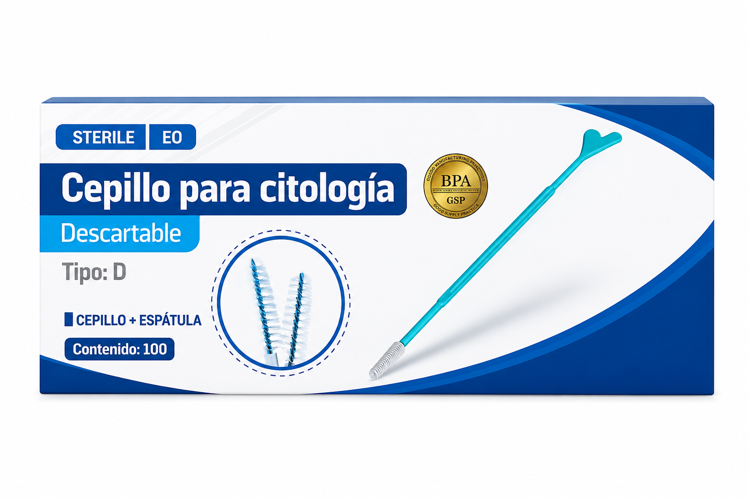 Espátula Citocepillo Estéril - alkhofar
