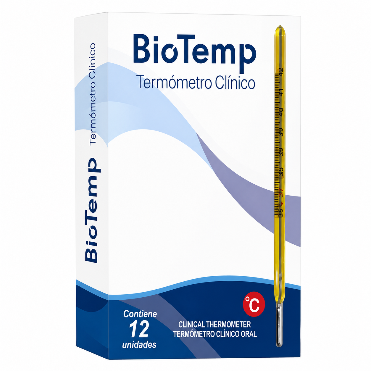 Termómetro De Mercurio Por 12 und - Biotemp