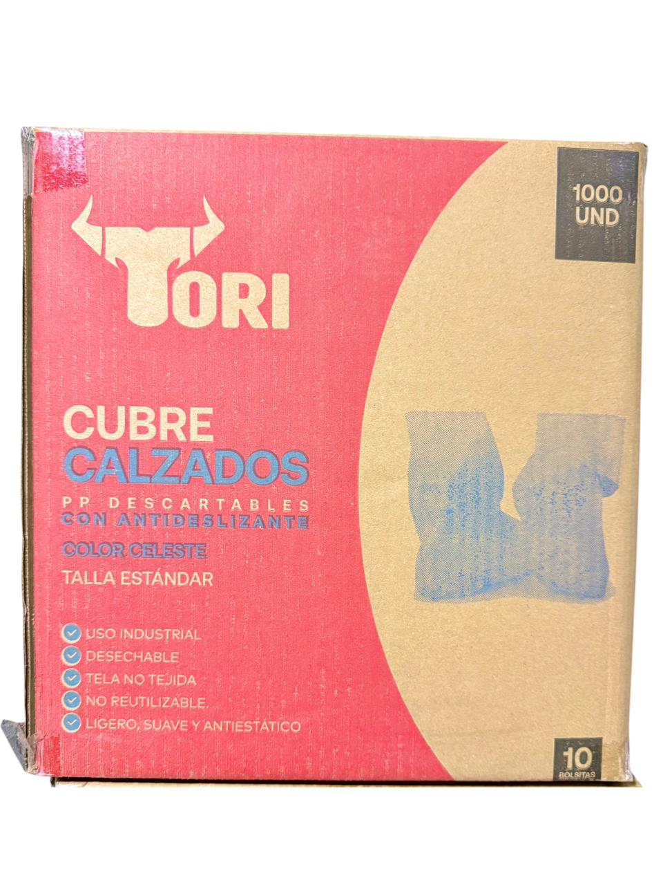 Cubrecalzado Simple Cajon 10 paq de 100 und - Resistente y adaptable