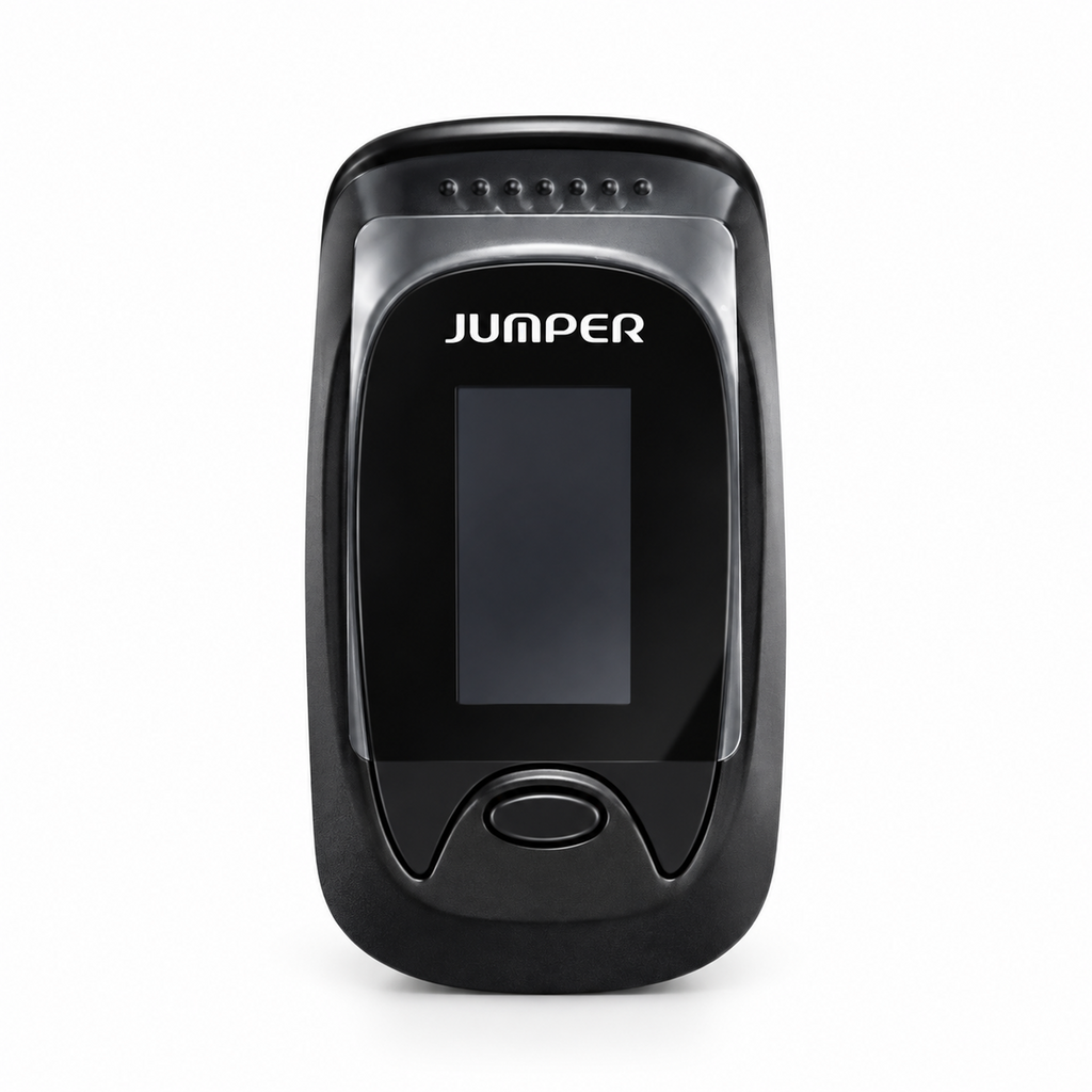 Oxímetro de Pulso Digital JUMPER JPD-500D Pantalla OLED a Color - Mide SpO2, Pulso e Índice de Perfusión
